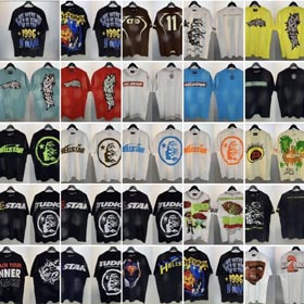 Hell Star Trend Street Hip Hop T-shirt-1615  